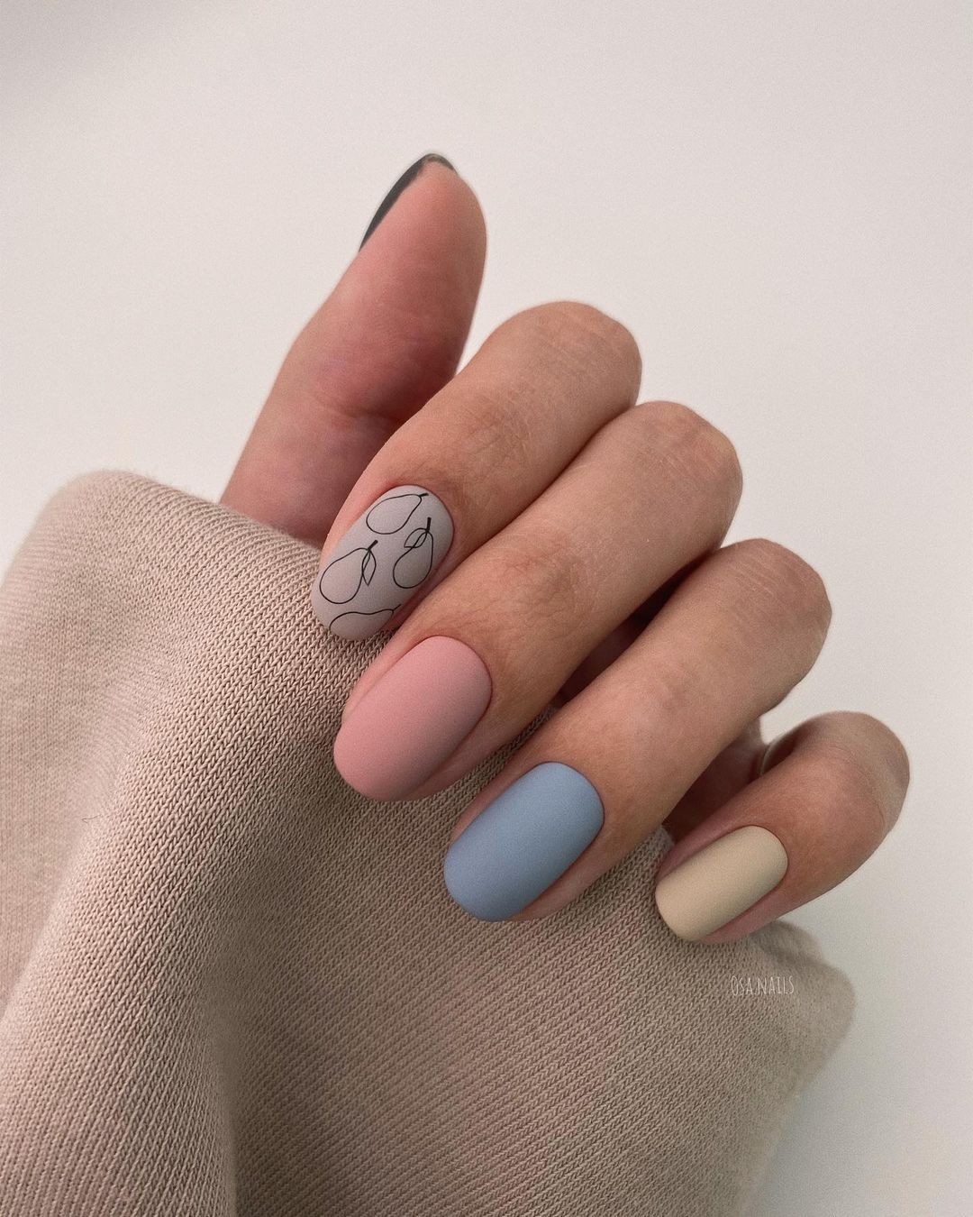 press on nails handmade Cute Kuromi Light Pink short round nail XS S M L |  eBay