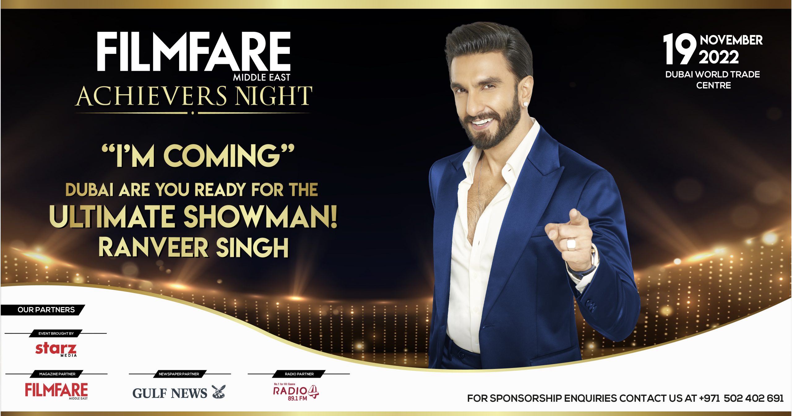 FILMFARE MIDDLE EAST ACHIEVERS NIGHT: Book your tickets NOW and watch  RANVEER SINGH set the stage on fire