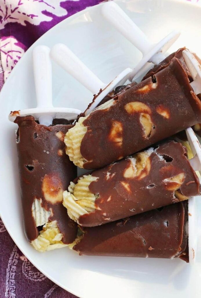 chocolate banana fudge pops