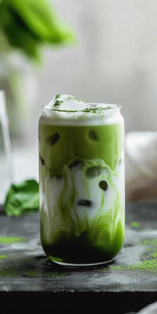 matcha iced coffee