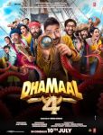 Dhamaal 4 poster with Ajay Devgn, Riteish Deshmukh and Arshad Warsi