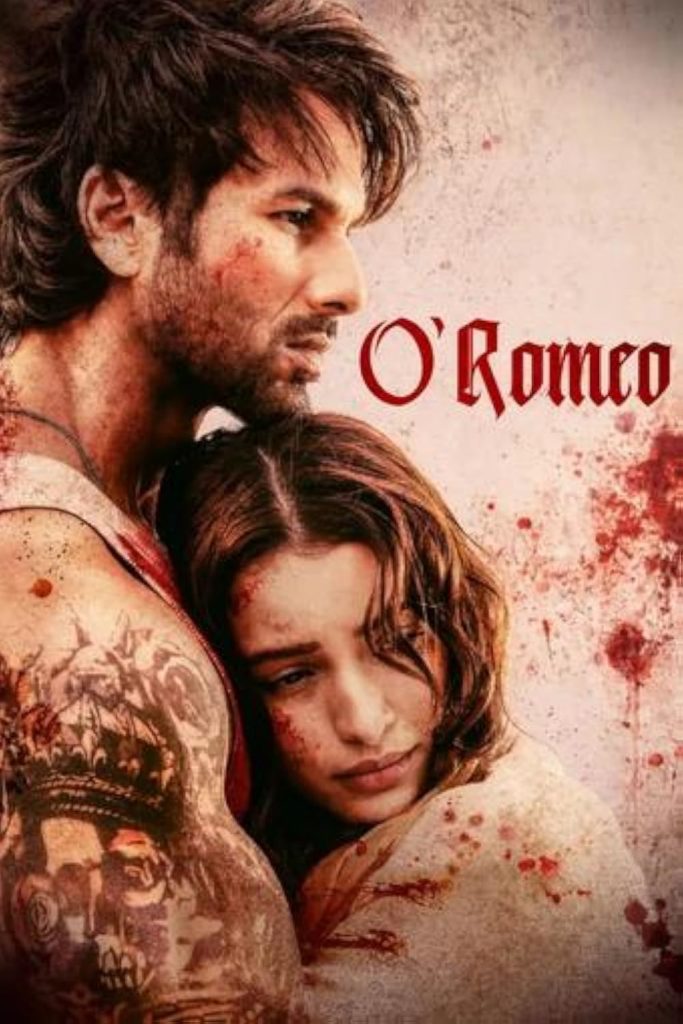 O Romeo movie poster with Shahid Kapoor as Ustara