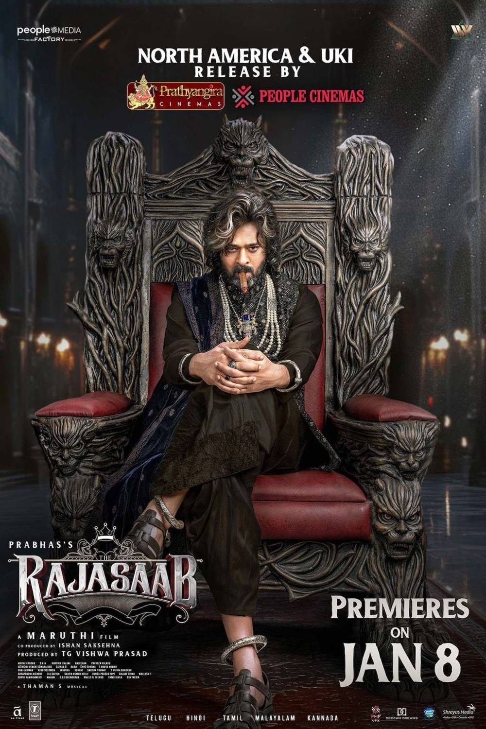 The Raja Saab box office: Prabhas in the official horror-comedy poster