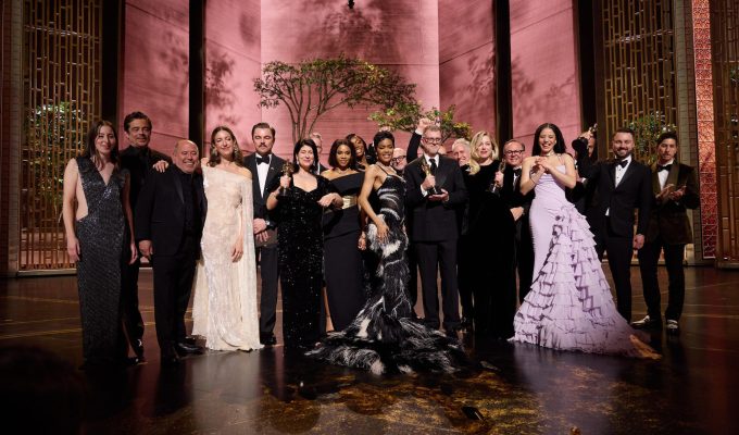 Oscars 2026 winners on stage at the Dolby Theatre for One Battle After Another