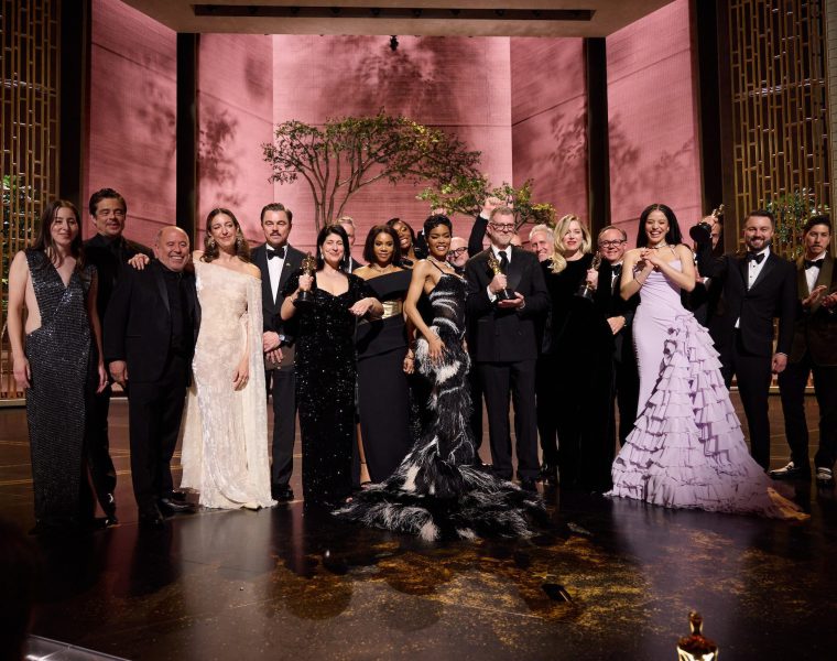 Oscars 2026 winners on stage at the Dolby Theatre for One Battle After Another