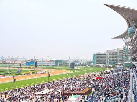 Dubai World Cup 2026 crowd in the Meydan grandstand