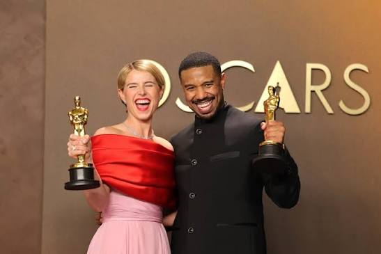 Oscars 2026 winners Michael B Jordan and Jessie Buckley