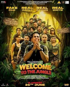 Welcome to the Jungle poster with Akshay Kumar and the ensemble cast