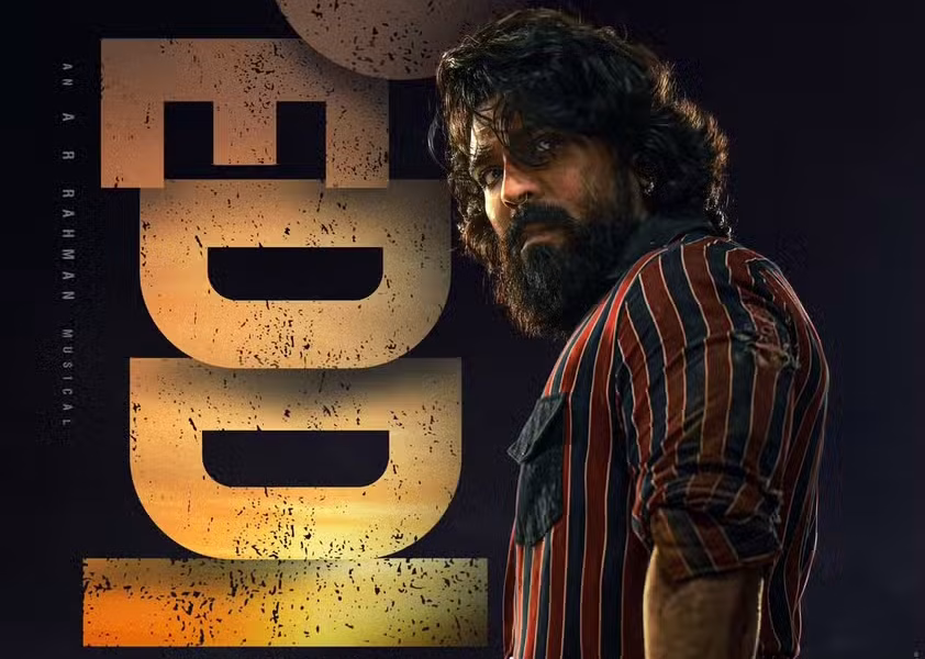 Peddi movie poster with Ram Charan as Peddi